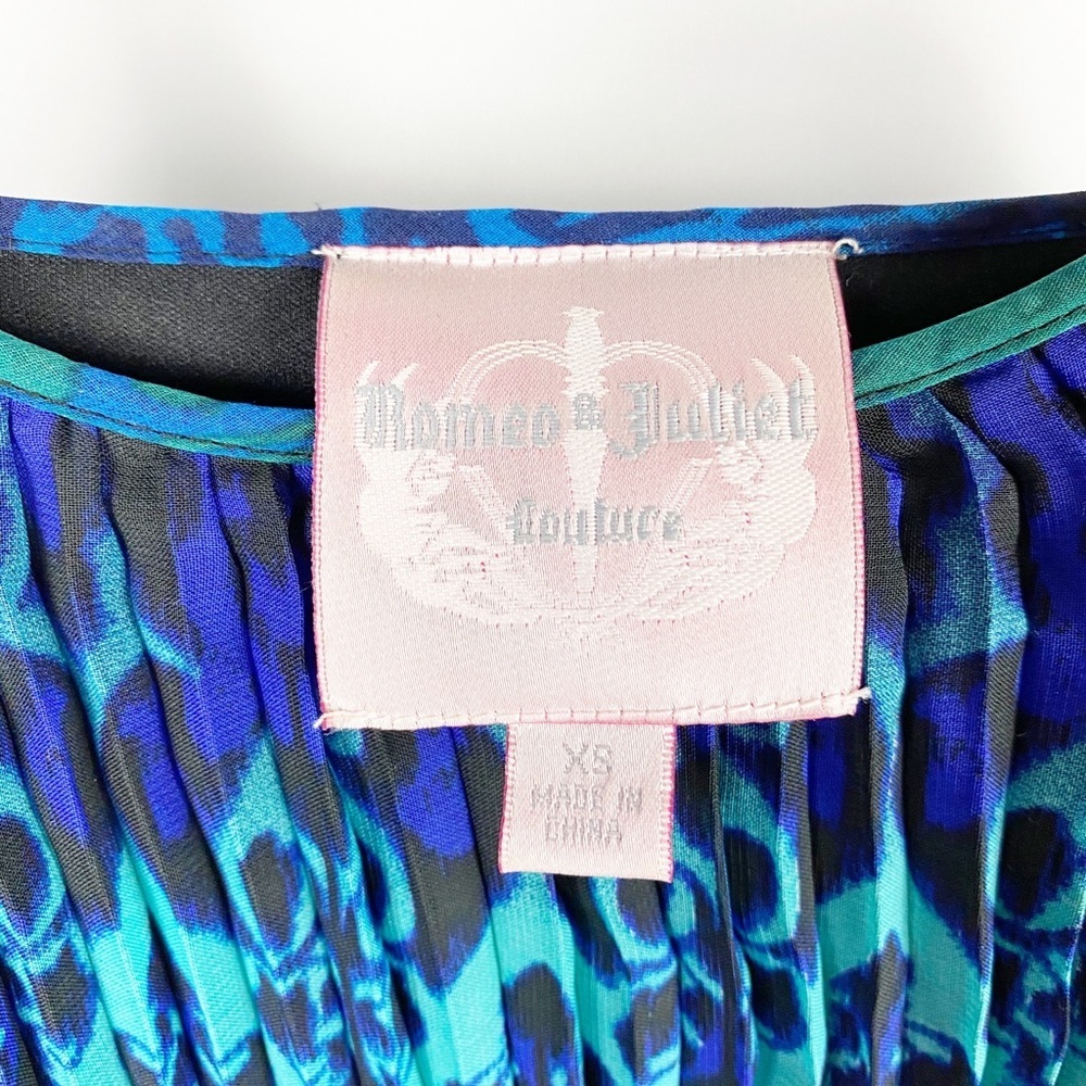 ROMEO & JULIET Blue Animal Print Maxi Dress - Picture 4 of 4